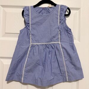 Crewcuts Blue Pinstripe Kids Blouse